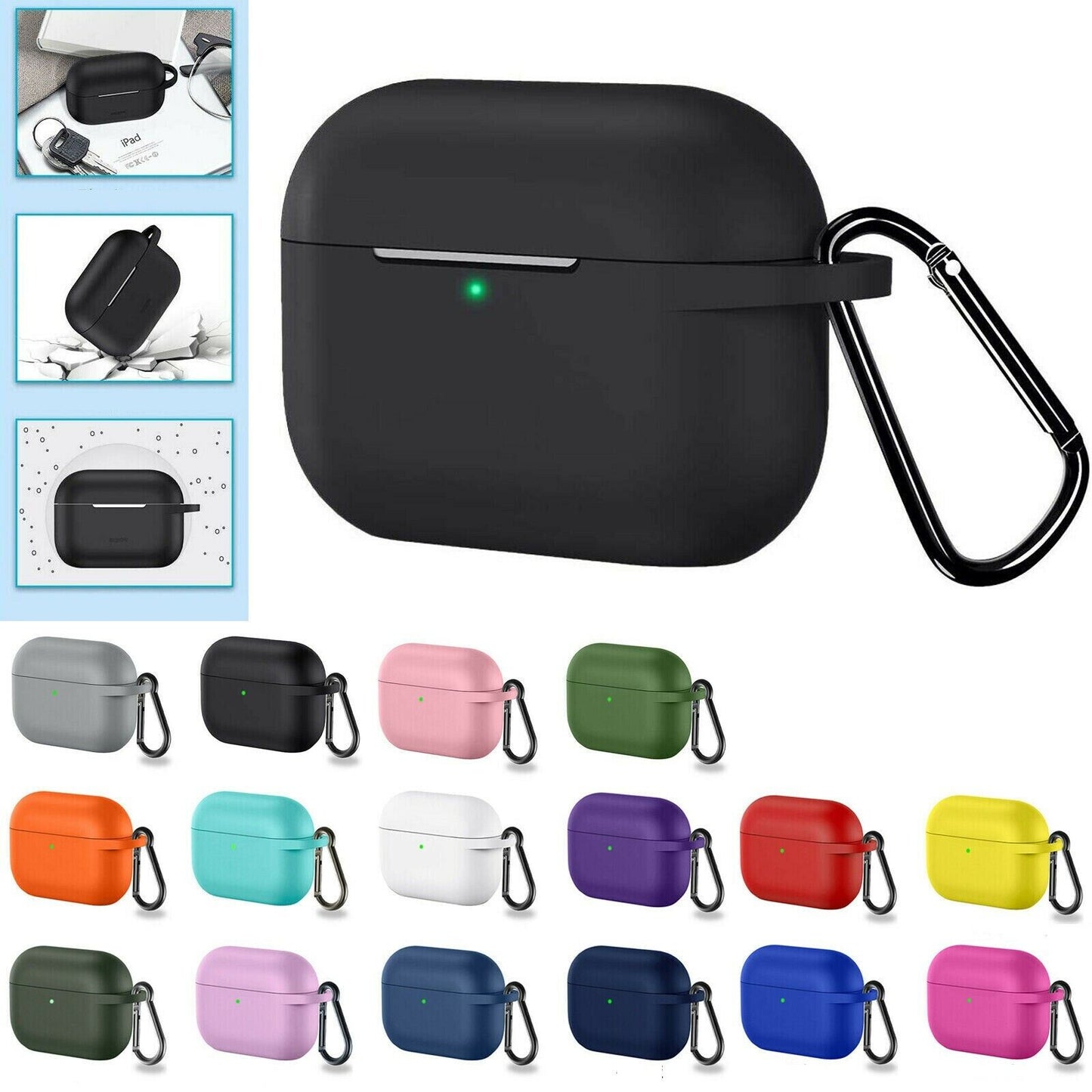 Case for Apple Airpods Pro Silicone Shockproof Slim Skin Earphones Cute Cover UK