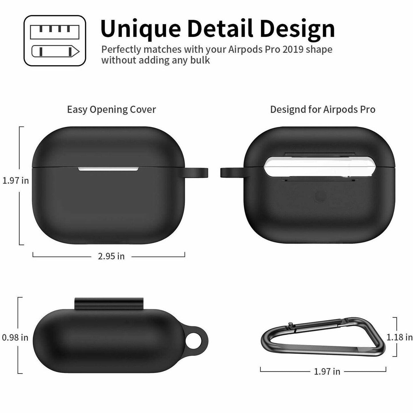 Case for Apple Airpods Pro Silicone Shockproof Slim Skin Earphones Cute Cover UK