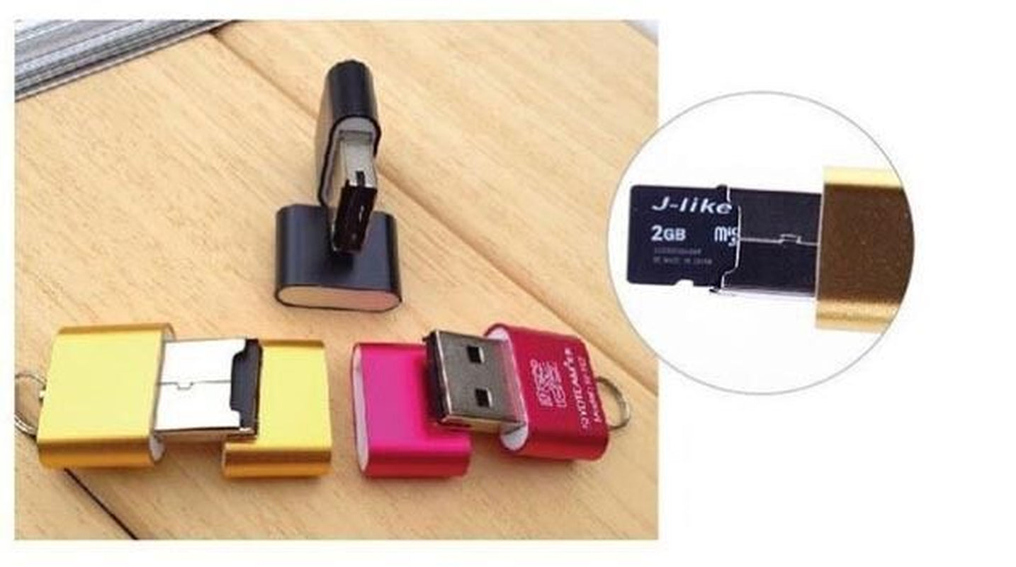 MICRO SD Memory Card Reader Black SDXC TF Mini USB 2.0 Super High Speed Adapter